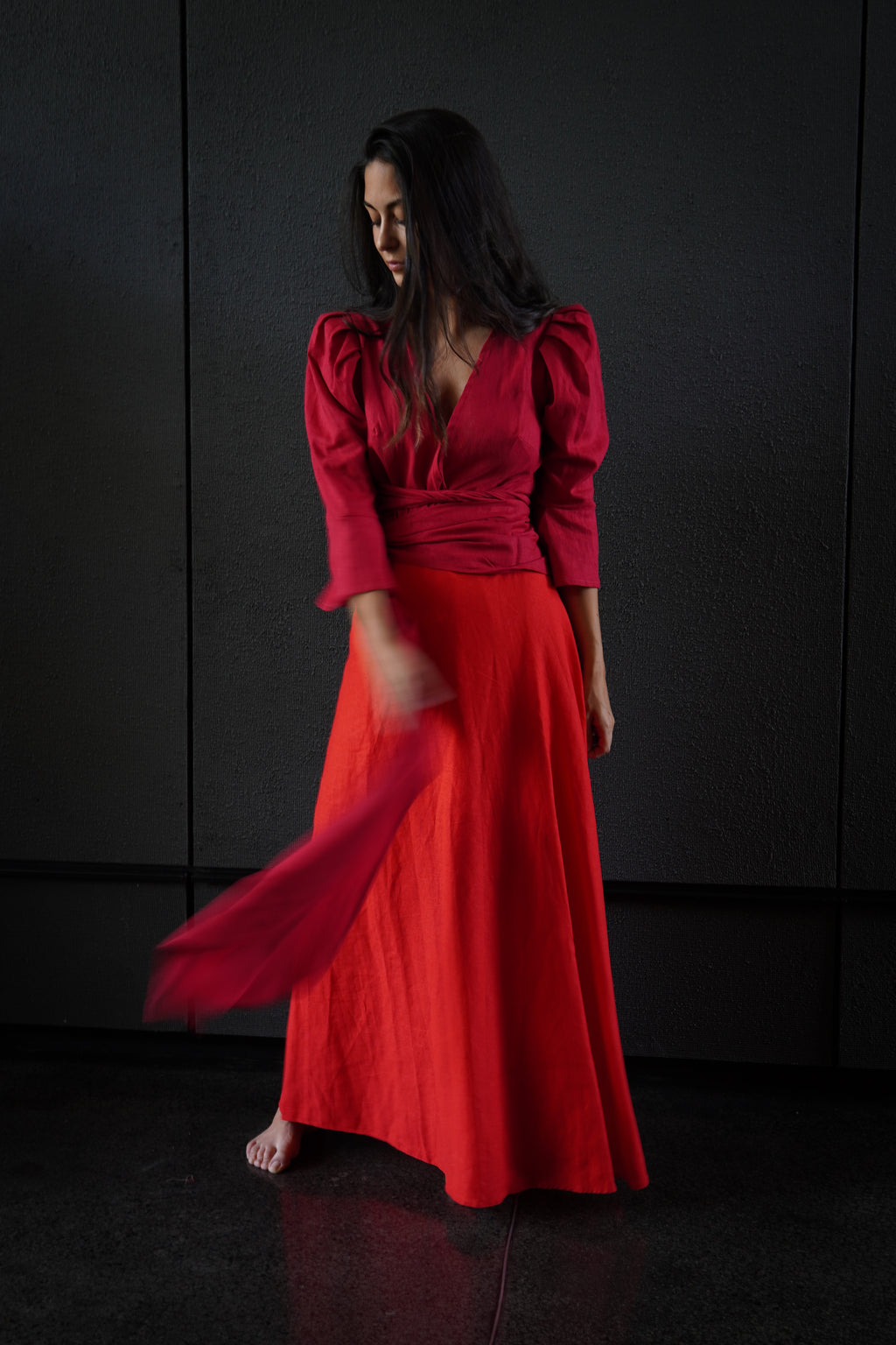 Blusa Mañío Rojo Frambuesa