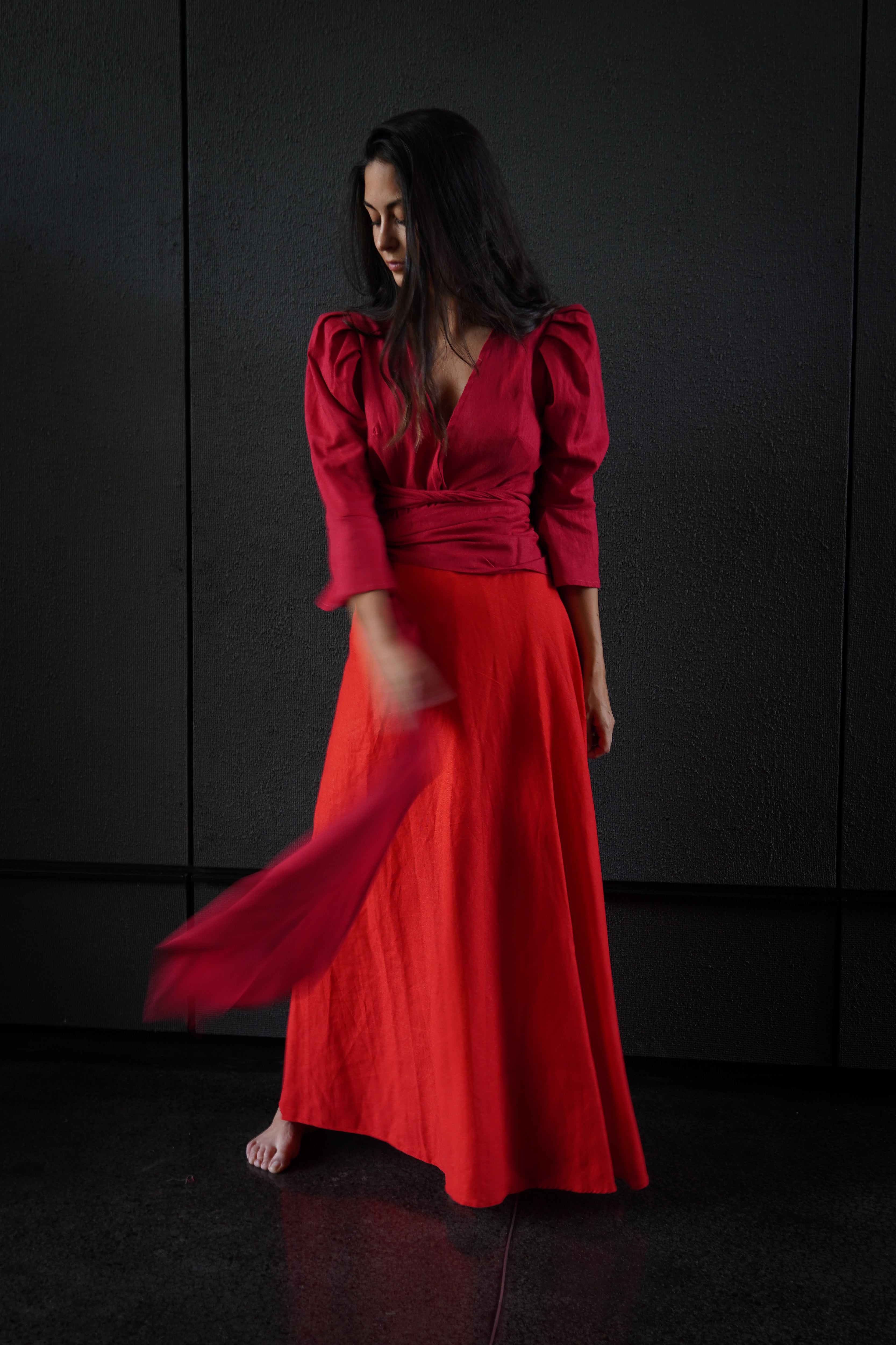 Blusa Mañío Rojo Frambuesa