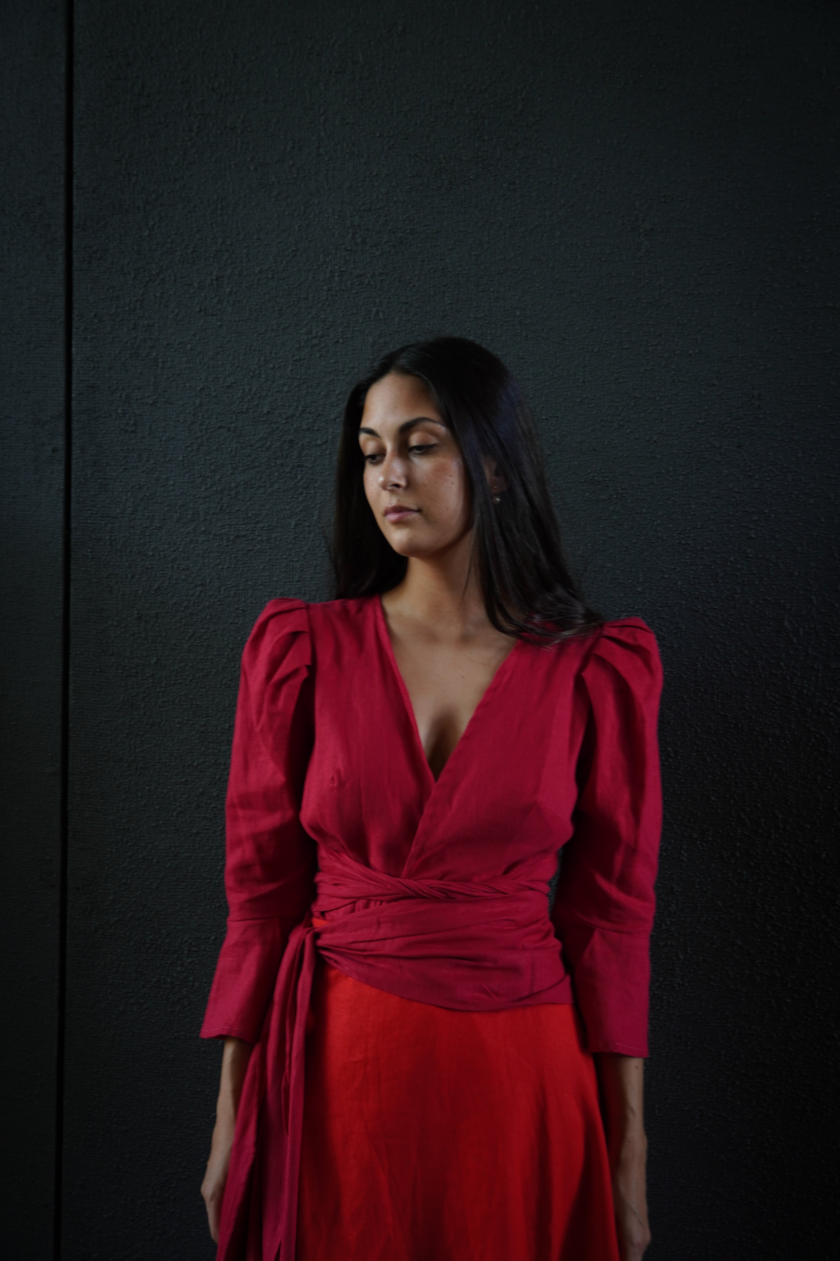 Blusa Mañío Rojo Frambuesa