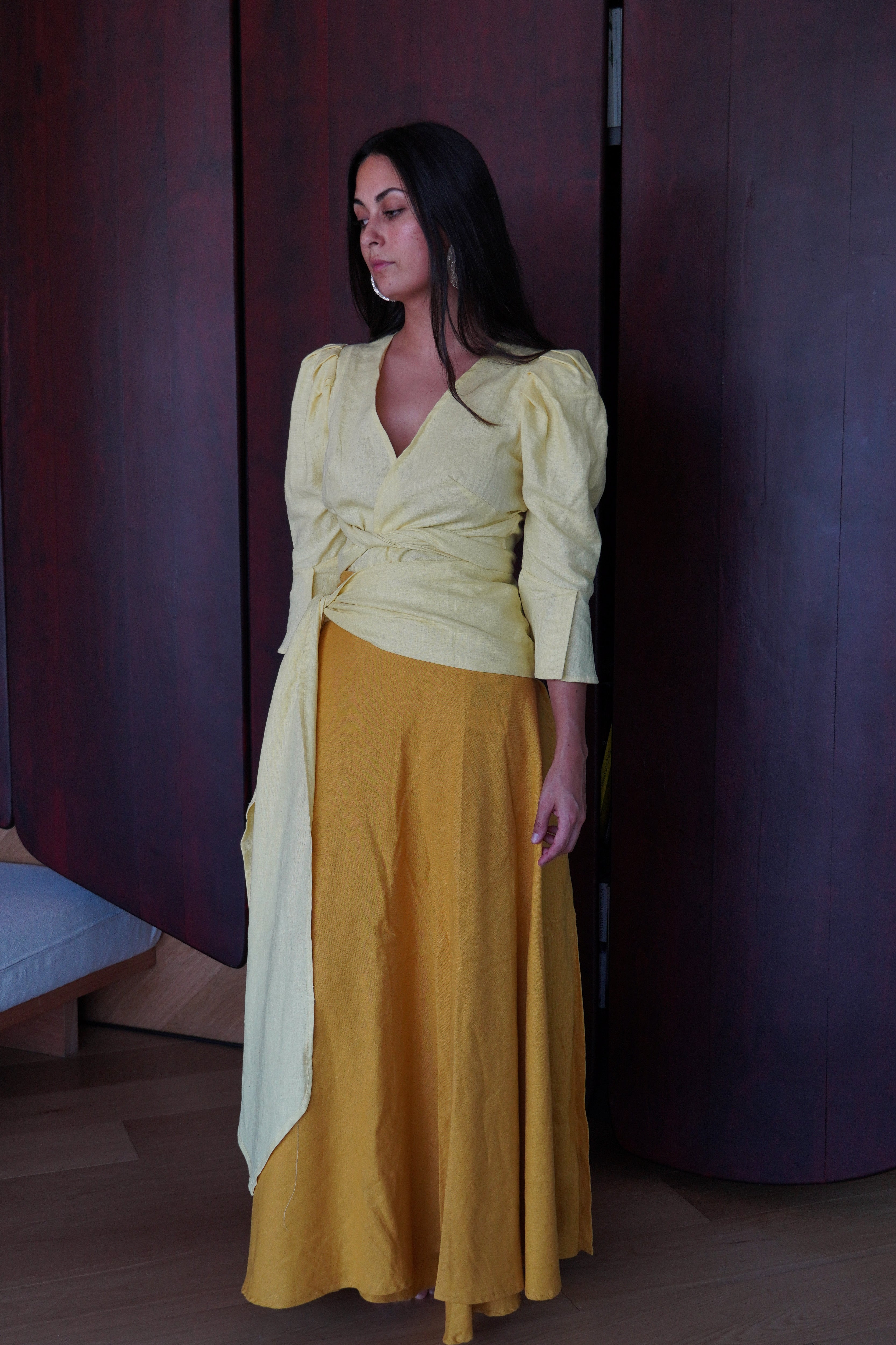 Blusa Mañío Amarillo Mantequilla