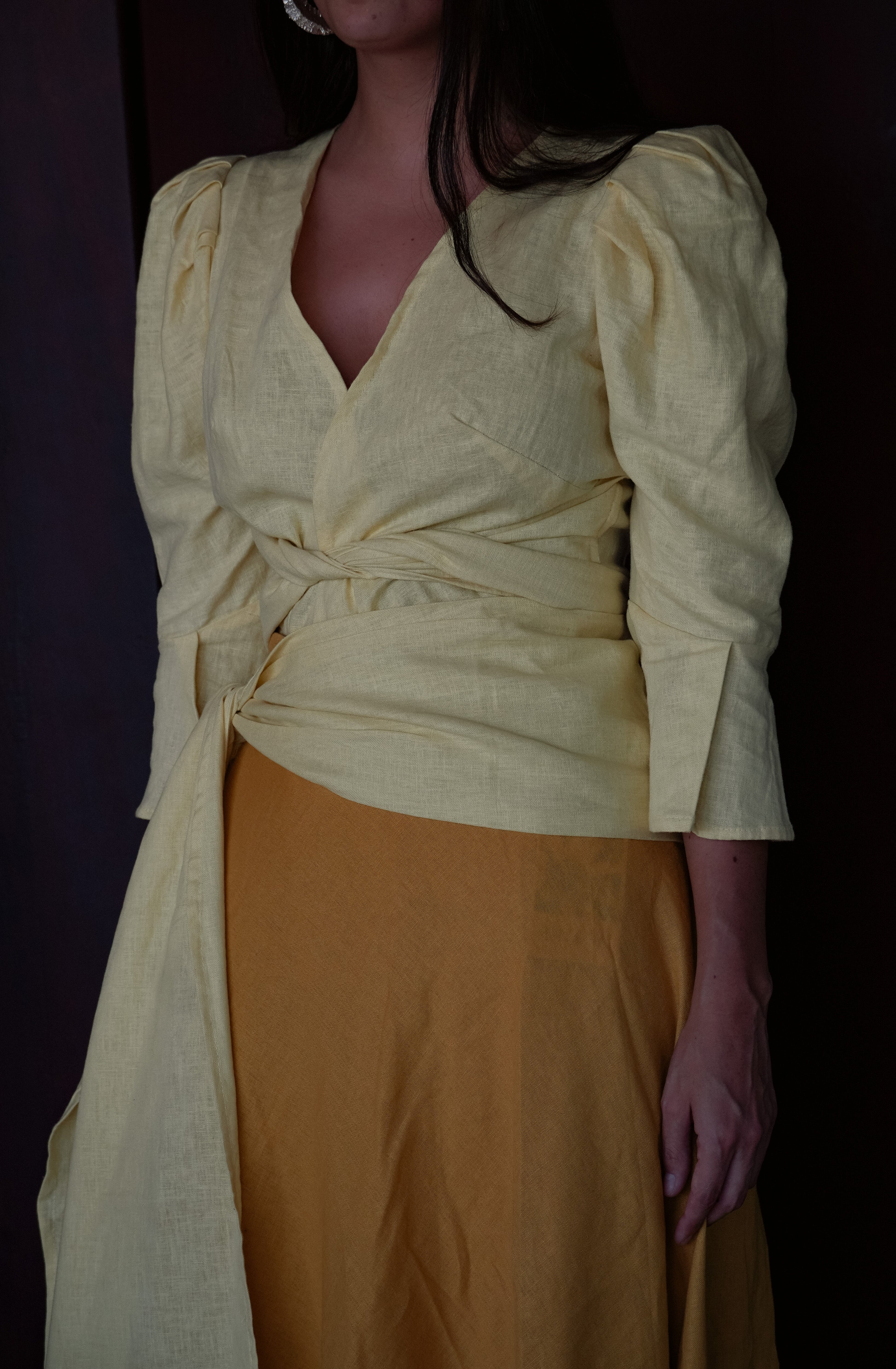 Blusa Mañío Amarillo Mantequilla