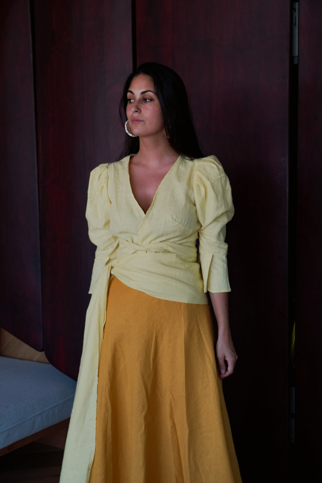 Blusa Mañío Amarillo Mantequilla