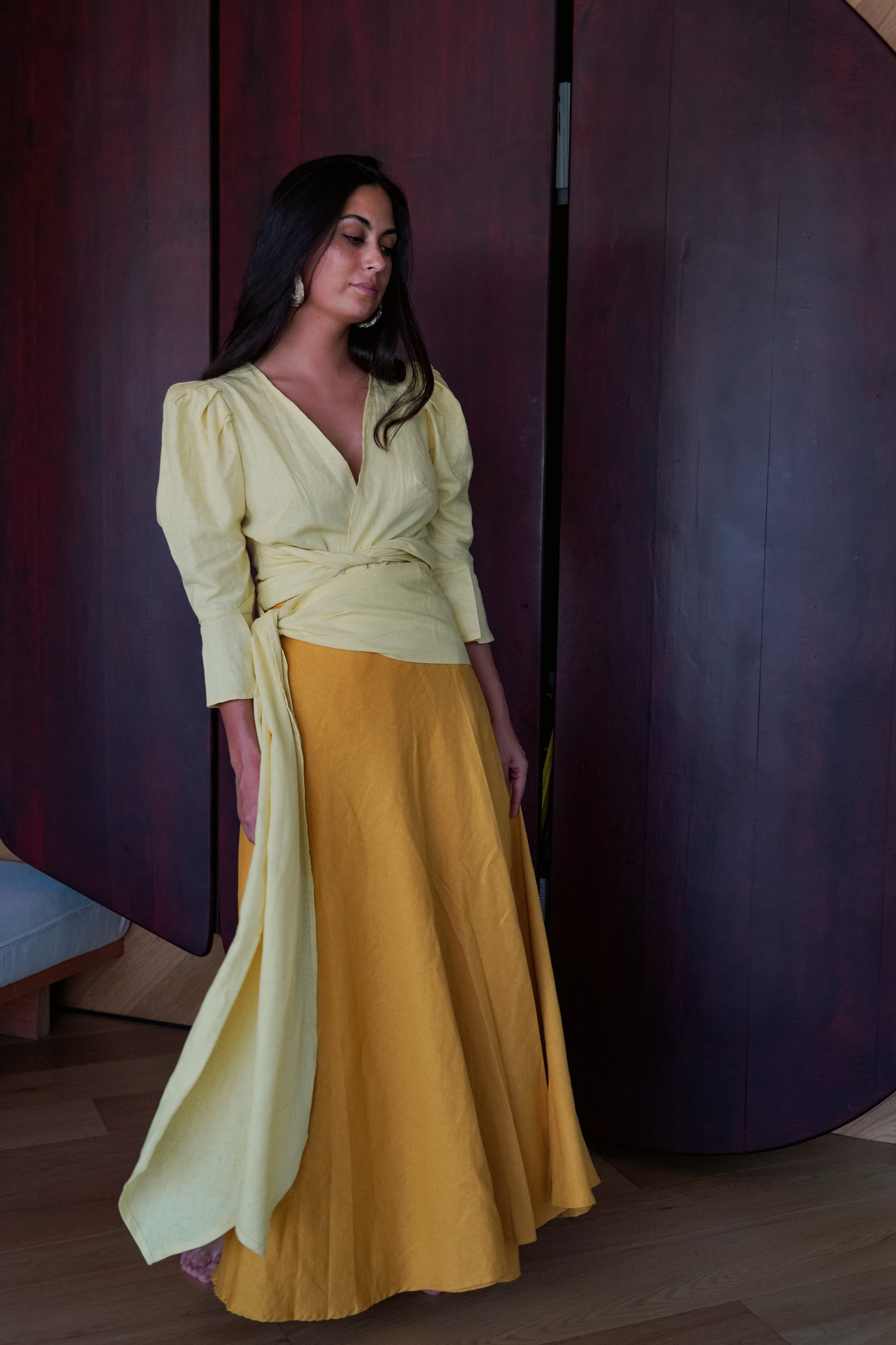 Blusa Mañío Amarillo Mantequilla