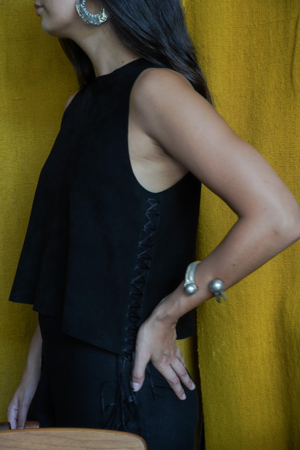 Top Halter Ñirre Cuero