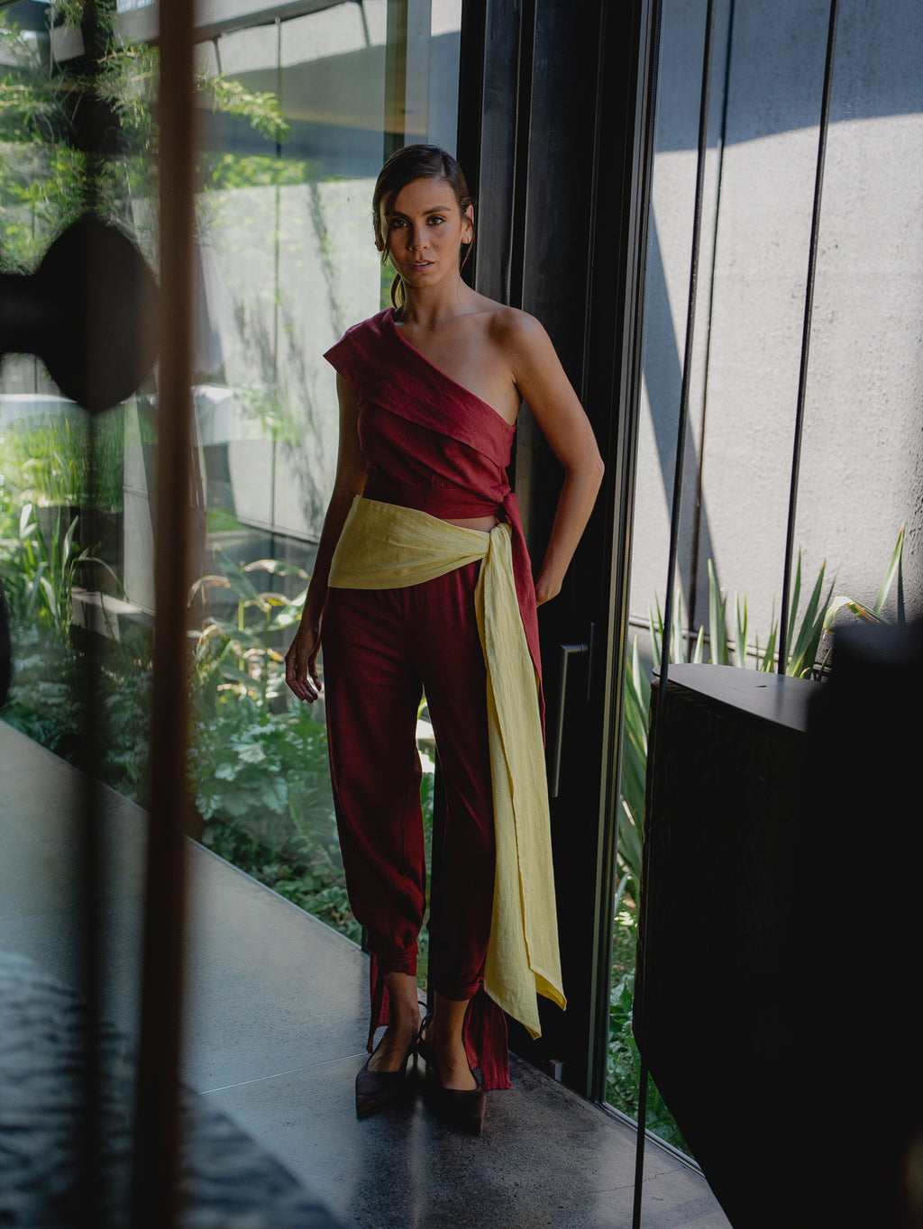 Pantalón Canelo Burdeo