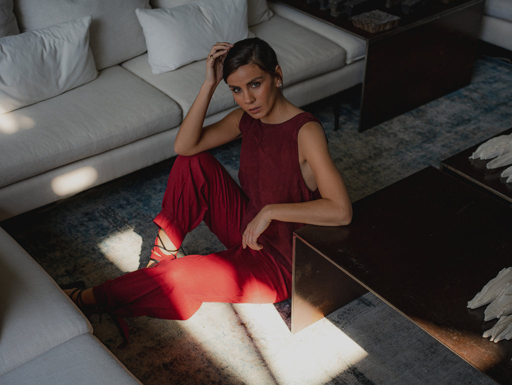 Pantalón Canelo Burdeo