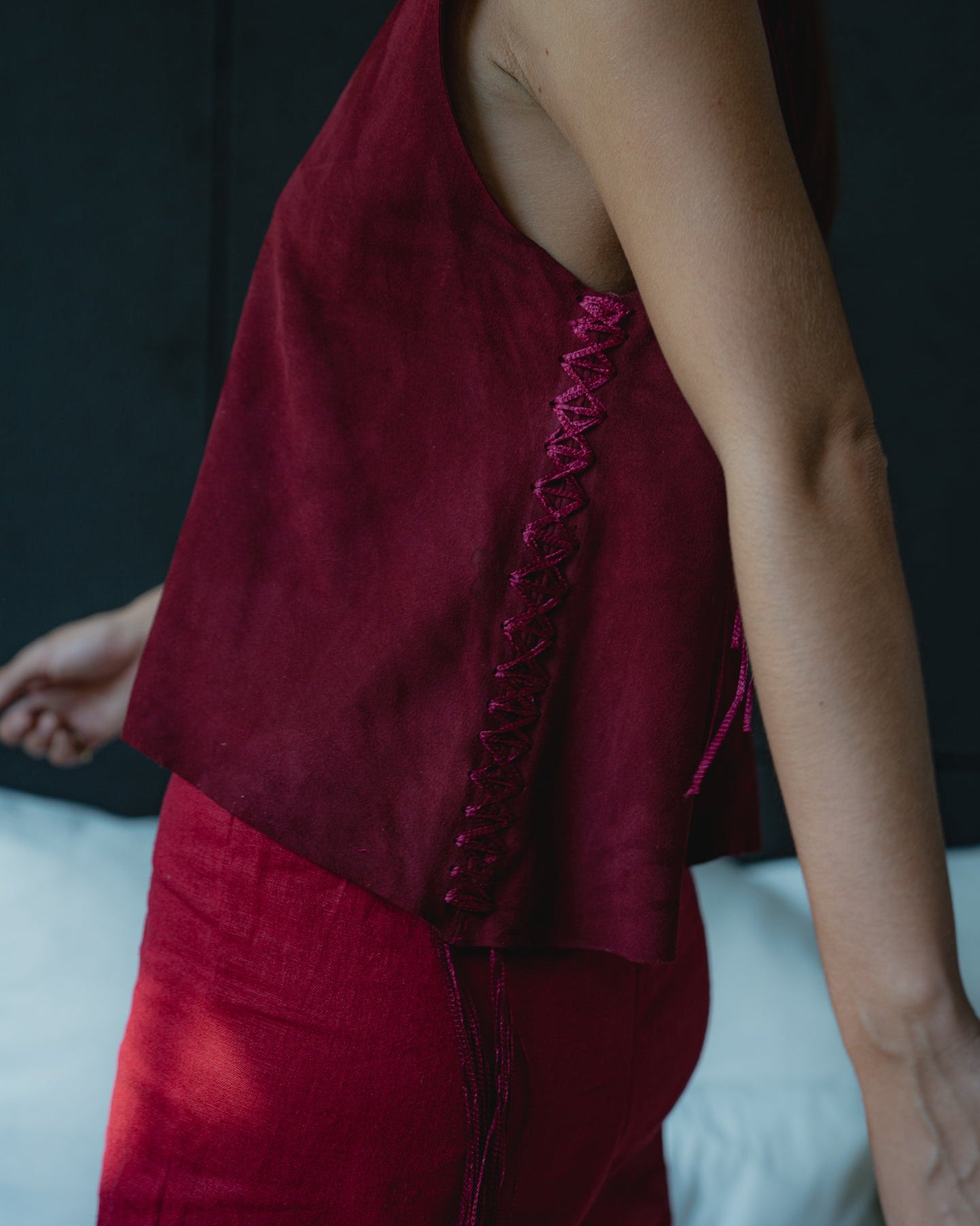 Top Halter Ñirre Cuero