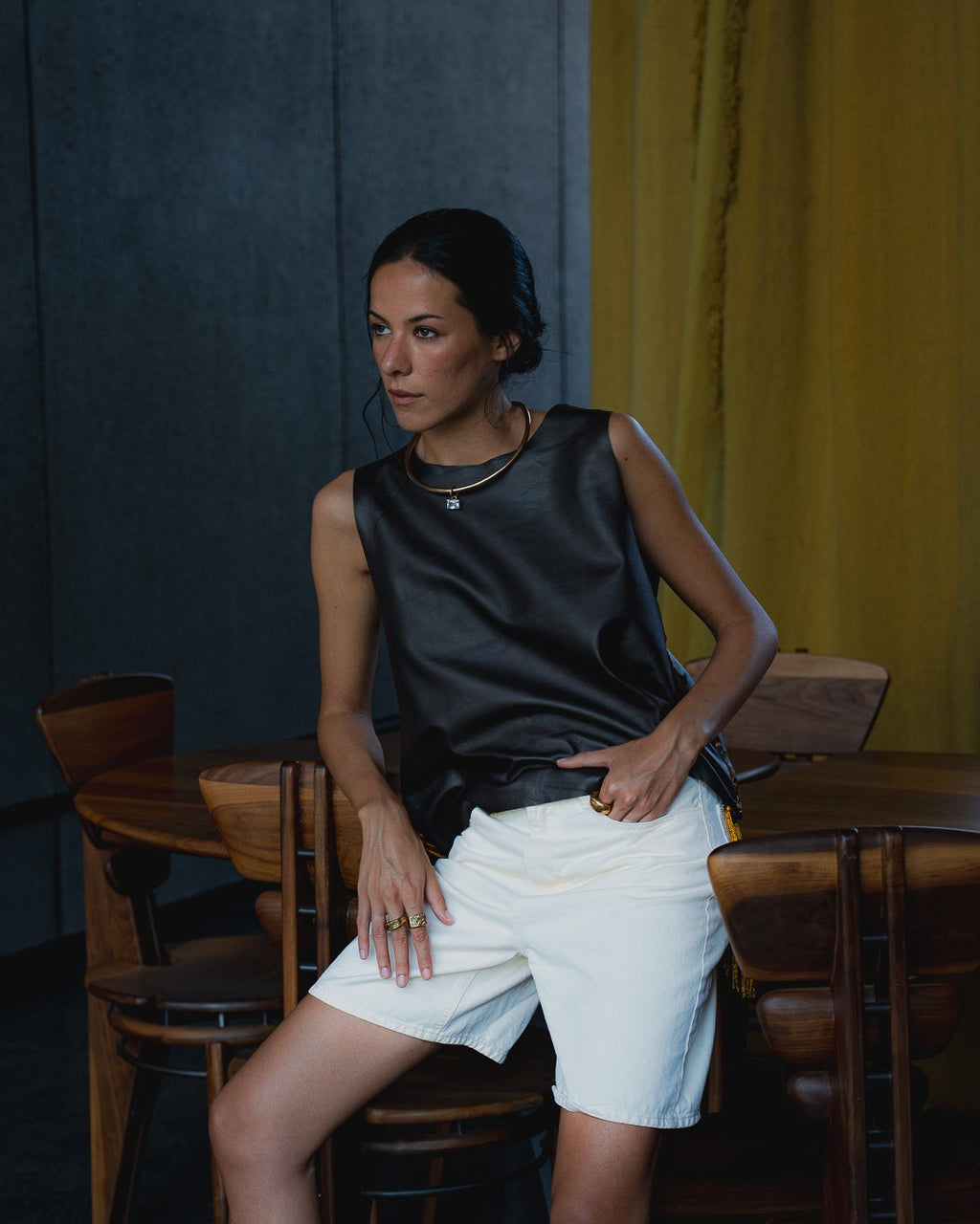 Top Halter Ñirre Cuero